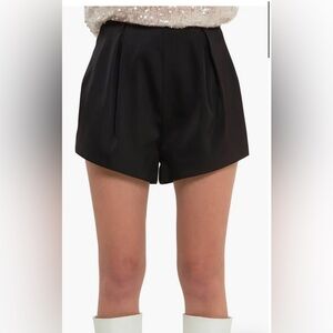 GREY LAB Black High Waist Shorts